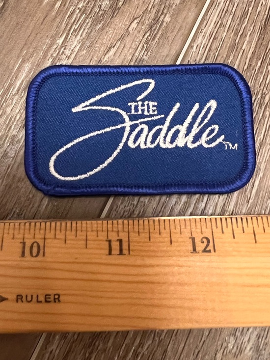 Other - Vintage 1980s Embroidered Blue 'The Saddle' Patch